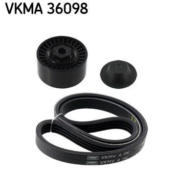 Kit De Courroie Multi-V SKF VKMA 36098 - Inclut Galets Et Courroie D'origine Pour Une Réparation Complète